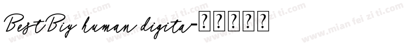 BestBiy human digita字体转换